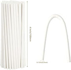 SHUESS 1000 Pcs White Paper Cake Pop Sticks 4 Inch Sticks for Cake Pops Lollipop Sticks Sucker Sticks Treat Lollipop Sticks for Cookies, Rainbow Candy,Dessert,Cake Pops,Handmade DIY