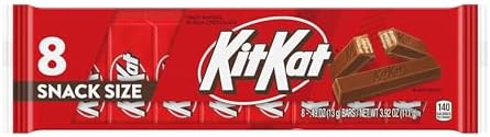 KIT KAT Milk Chocolate Wafer Snack Size, Candy Bars, 0.49 oz (8 Count)