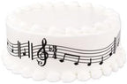 Whimsical Practicality brand Music Notes Edible Cake Border Strips-3 Strips Black notes