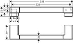hansgrohe AddStoris Towel Bar, 12" in Chrome