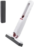 Portable Mini Cleaning Mop, Mini Sponge Mop, Wet and Dry Use Cleaning System for Bathroom, Kitchen, Desktop, Glass, Living Room, Car (2 Sponge Head + 1 Squeeze Handle)