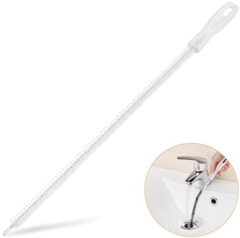 Drain Cleaning Brush, Kitchen Sink Drain Clog Remover Brush, Flexible Long Pipe Hair Clogs Catcher Cleaner Tool for Toilet, Bathroom Tub
