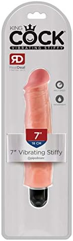 Pipedream Products King Cock Vibrating Stiffy, 7", Flesh
