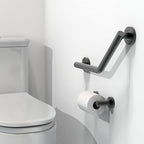 Bath, Shower and Toilet Safety Grab Bar for Seniors and Handicaps, Mobility Aid Balance Assist Handle, Stainless Steel, 16 inch for Stud Mount