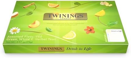 Twinings Superblends Wellness Collection, Variety Gift Box Sampler, 40 Tea Bags