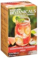 Bigelow Botanicals Cold Water Infusion Watermelon Cucumber Mint Tea Bags 18 Count Box (Pack of 1), Herbal Infusion, Caffeine Free, 18 Tea Bags Total