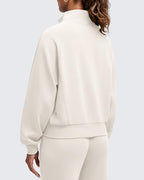 G4Free Smoofit Modal Soft Women's Zip Up Jackets Loose Fit Mock Neck Casual Tops with Pockets