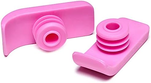 Graham-Field 603210P Lumex Walker Glide Skis, Rubber Feet, Pink, Pair, Pack of 2