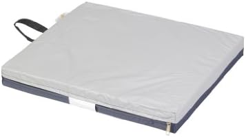 Drive Medical 14888 Skin Protection Gel "E" Wheelchair Seat Cushion, Gel Seat Cushion With Non-Slip Removable Cover, 18" x 16" x 2"
