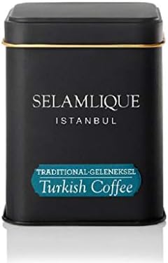 Selamlique Istanbul Traditional Turkish coffee Medium Roast Plain 4.40 oz ultra fine ground
