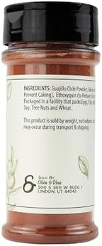 Olive & Vine Guajillo Chile Powder, Smoky Flavor, For Sauces & Marinades, Rich Tradition, Authentic Taste, For Global Recipes (4.16 Ounce)