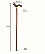 Wooden Walking Sticks Cane Chicken Wings Wooden Cane Crested Style Crafted V- shaped Pattern Is Not Painted On The Natural 96 Cm Can Be Truncated On Their Own Mobility Aid for Elderly, Seniors & Handi