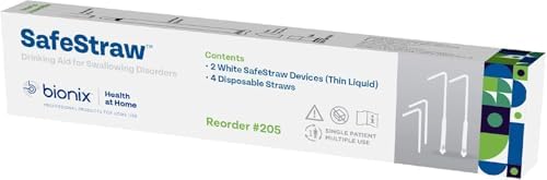 Bionix - SafeStraw, Drinking Straw Attachment, Ideal Drinking Aid for Patients with Swallowing Disorders, Safe & Effective, Reusable, Simple & Discreet, For Single-Patient Use, Easy-To-Clean