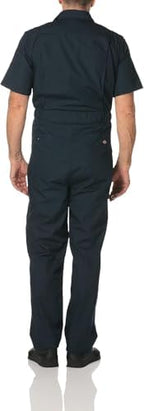 Dickies Men's Short Sleeve Coverall – Zipper Front Work Jumpsuit for Mechanics, Industrial Overall Uniform