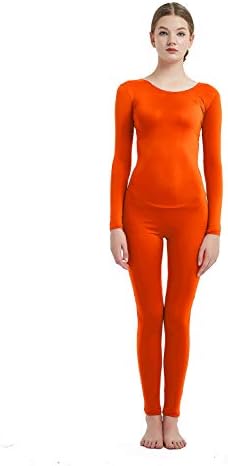 Full Bodysuit Womens Long Sleeve One Piece Jumpsuit Spandex Zentai Unitard