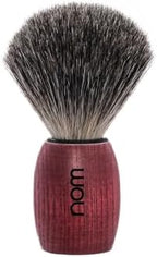 NOM OLE shaving brush | Pure Badger Shave Brush for Shaving soaps and creams | exfoliating shaving brush | Blushed Ash handle