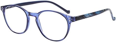 NORPERWIS 5 Pairs Reading Glasses - Standard Fit Spring Hinge Readers Glasses for Men and Women (Black Purple Red Blue Brown, 0.75)