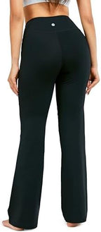 28"/30"/32"/34" Inseam Women's Bootcut Yoga Pants Long Bootleg High-Waisted Flare Pants with Pockets