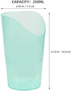Elderly Care Drinking Cup 2pcs 250ml Anti-spill Beaker with Slanted Spout for Bedridden Patients Disability Drinking Aid Spill Proof Plastic Cups for Seniors
