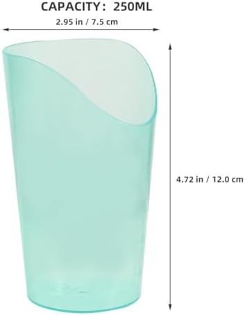 Elderly Care Drinking Cup 2pcs 250ml Anti-spill Beaker with Slanted Spout for Bedridden Patients Disability Drinking Aid Spill Proof Plastic Cups for Seniors