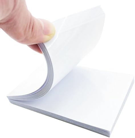 LA MIERE 50 Sheets High-Glass Finish Dental Mixing Pads 2 Sides Paper 3"x3", Disposable Lab Mixing Papers Poly Coated, Disposable Mix Paper, Poly Pads