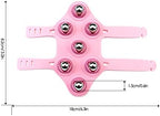 Glove Massager Palm Shaped Hand Massage Manual 7 360-degree-roller Mental Roller Ball﻿ Pink