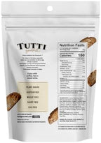 Tutti Gourmet Gluten Free Almond Biscotti, 9.9 oz (283g) Resealable Cookie Bag – Vegan and Halal Snacks