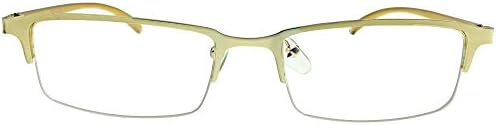 Half Rim Photochromic Reading Glasses Readers Black Gold Metallic Color Frames