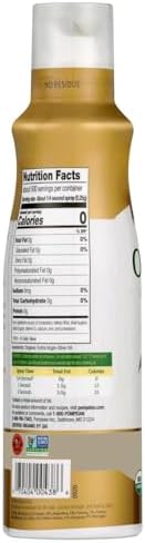 Pompeian USDA Certified Organic Extra Virgin Olive Oil Non-Stick Cooking Spray, No Propellants, 5 Fl Oz