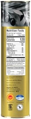 Iliada Kalamata PDO Extra Virgin Olive Oil, 750ml Round Tin | Multi-Awarded | Single Region 100% Greek | Monovarietal Koroneiki | Cold Press | Polyphenol Rich | Chef's Favorite [Pack of 2]