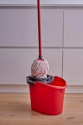 Vileda – Super-Easy Torsion Power Mop Bucket, Red
