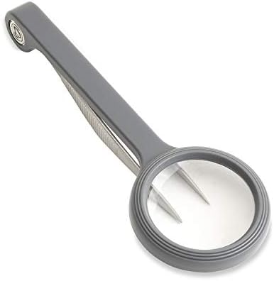 Carson MagniGrip 4.5x Magnifier with Attached Precision Tweezers (MG-55)