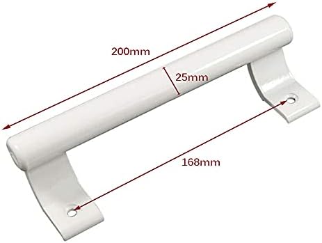 WANLIAN-Aluminum Alloy Sliding Door Handle Balcony Glass Sliding Door Handle Bathroom Closet Metal Modern Handle (White)