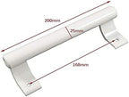 WANLIAN-Aluminum Alloy Sliding Door Handle Balcony Glass Sliding Door Handle Bathroom Closet Metal Modern Handle (White)