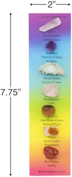 ChakraBack 7 Crystal Magnet Set | Includes Quartz, Amethyst, Chrysocolla, Rose Quartz, Tigers Eye, Citrine, Red Jasper, Earth Magnets