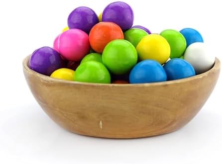 Sarah's Candy Factory 4.5 Lbs in Jar - Assorted 1 Inch Gumballs in Jar - 24 mm