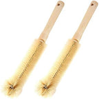 2 Pcs Bottle Brush, Flexible Brush Handle, Brush Head, Reusable Clean Brush, for Most Bottles Clean (30cm Narrow)