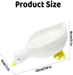 Soap Dish for Shower,Soap Holder Shower,Soap Bar Holder Saver,Cute Duck Style 1 PCS
