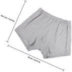 Men’s Washable Incontinence Underwear XL Gray, Side-Access Post-Surgery Briefs for Elderly and Disabled, Comfortable Daily Use Incontinence Care Pants