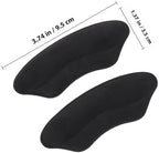Beaupretty 4 Pairs Black Heel Cushions and Heel Liners for Women Soft Thick Wear-Resistant Comfortable Invisible Back of Shoe Inserts and Loose Shoes Prevention