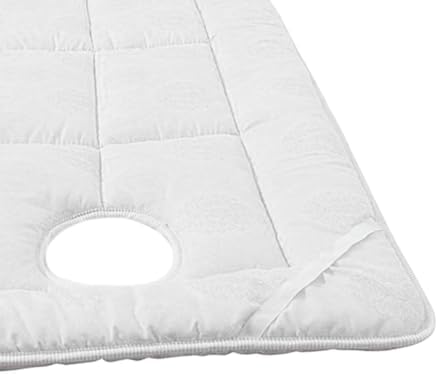 Beauty Salon Sheets, Beauty Massage Bed Cover, Bed Sheets with Face Breath Hole SPA Table Cover Massage Supplies, White