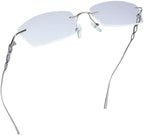 LifeArt Pure Titanium Frame Glasses/Blue Light Blocking Reading Glasses, Reduce Eyestrain, Stylish for Men and Women