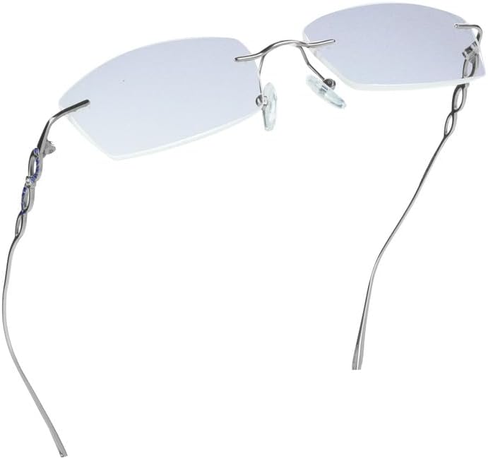 LifeArt Pure Titanium Frame Glasses/Blue Light Blocking Reading Glasses, Reduce Eyestrain, Stylish for Men and Women