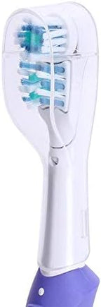 Travel Electric Toothbrush Heads Cover Plastic Protective Cap Case Compatible with Oral-B Long Dual-Heads Replacement Tooth Brush Heads(6 Pack) Clear