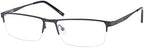 Half Rim Reading Glasses Mens Womens Readers in 4 Colours