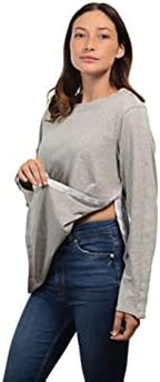 MAI Shoulder Surgery Shirts for Women - Soft Fabric Tear Away Shirt with Premium Snap, Chemo Shirts for Port Access