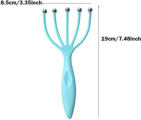 Portable Scalp Massage Claw, 2PCS Head Stress Relaxation Massager Claw to Promote Head Blood Circulation Tool,Blue