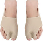Bunion Straightener Protector Relief Sleeve w/Gel Bunion Stretchy Pads Cushioned Splint, Orthopedic Hallux Valgus Overlapping Corrector Bootie Guard Hammer Toe Pain Aid Surgery Treatment 2 Pcs (S)