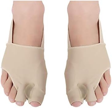 Bunion Straightener Protector Relief Sleeve w/Gel Bunion Stretchy Pads Cushioned Splint, Orthopedic Hallux Valgus Overlapping Corrector Bootie Guard Hammer Toe Pain Aid Surgery Treatment 2 Pcs (S)