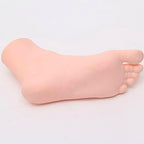 Lifelike Manikin Feet PVC Foot Lifesize Female Mannequin Foot Model for Painting Teaching Arts Drawing Sketching Jewelry Display -Left Foot,22.5cm